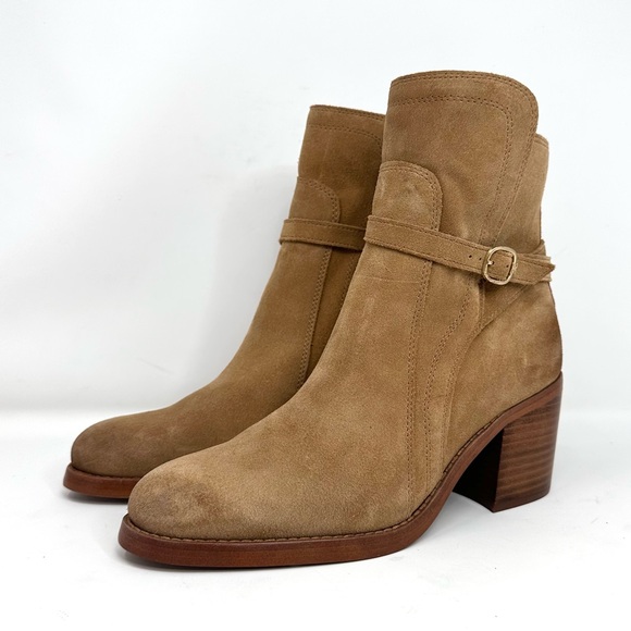 Sam Edelman Simona Suede Block Heel Booties - Picture 8 of 14